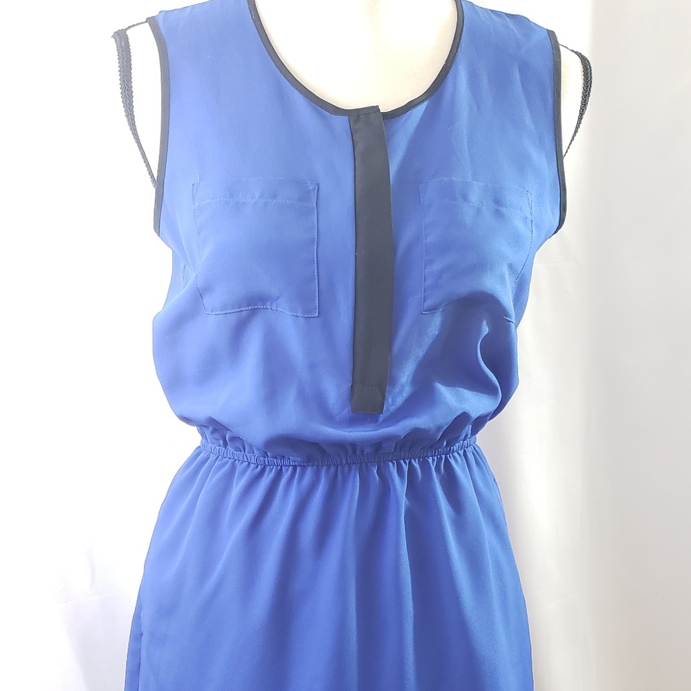 ⭐️3/$15⭐️ Pocket Sleeveless Mini Dress Blue Black
